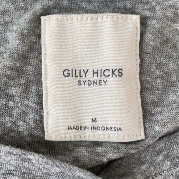 ❤️ Gilly Hicks heather gray button down soft tee Medium - Picture 3 of 7